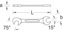 Klucz szczękowy dwustronny, mały 4 mm 6093900 Gedore