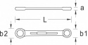 Klucz oczkowy dwustronny prosty, Profil-UD, 24x26 mm 6055490 GEDORE