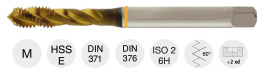 Gwintownik maszynowy M8 do otworów nieprzelotowych DIN 371, powlekane TiN; 42 14404 202 Forum