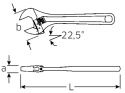 Klucz nastawny do max 34mm w lewo "FRANCUZ" 40260110 Stahlwille