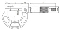 Mikrometr zewnętrzny 0-25/0,01mm; dokładność ±0,002mm; skok 0,5mm; 103-137 Mitutoyo